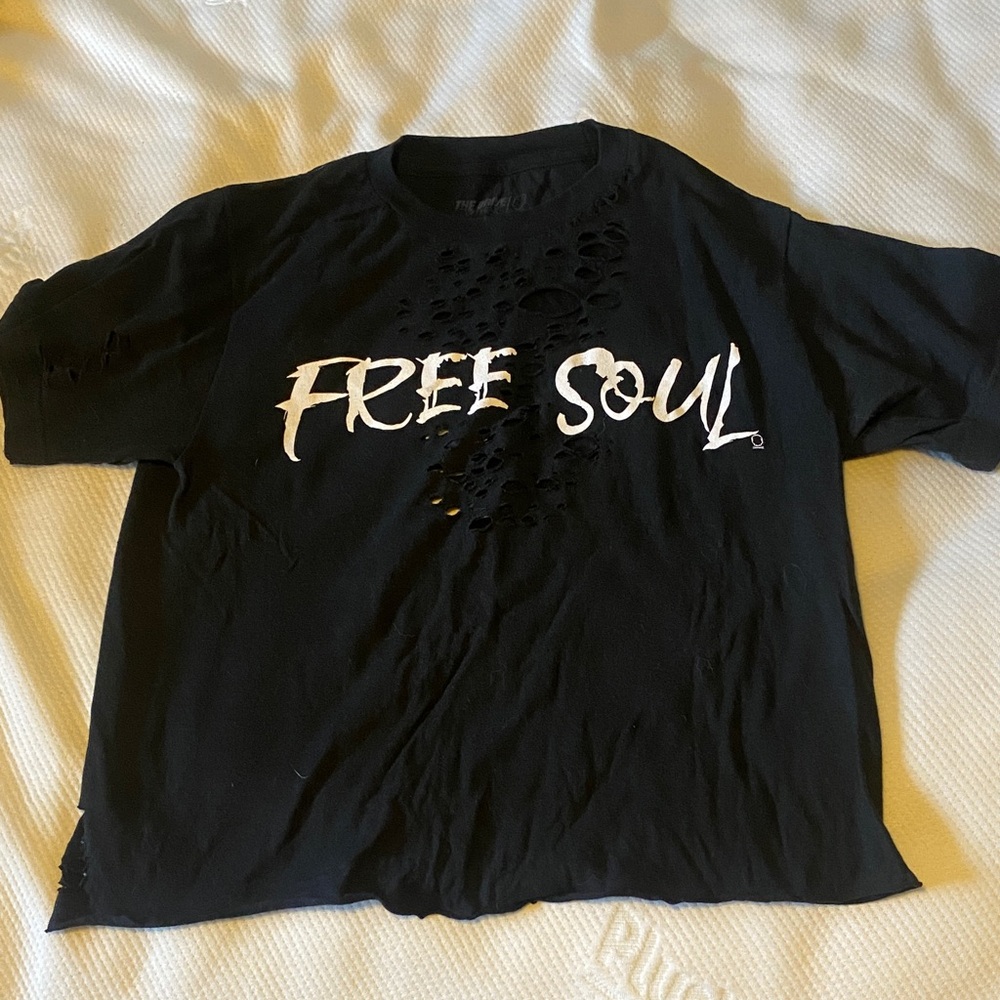 Free Soul Women's Black Crop Top